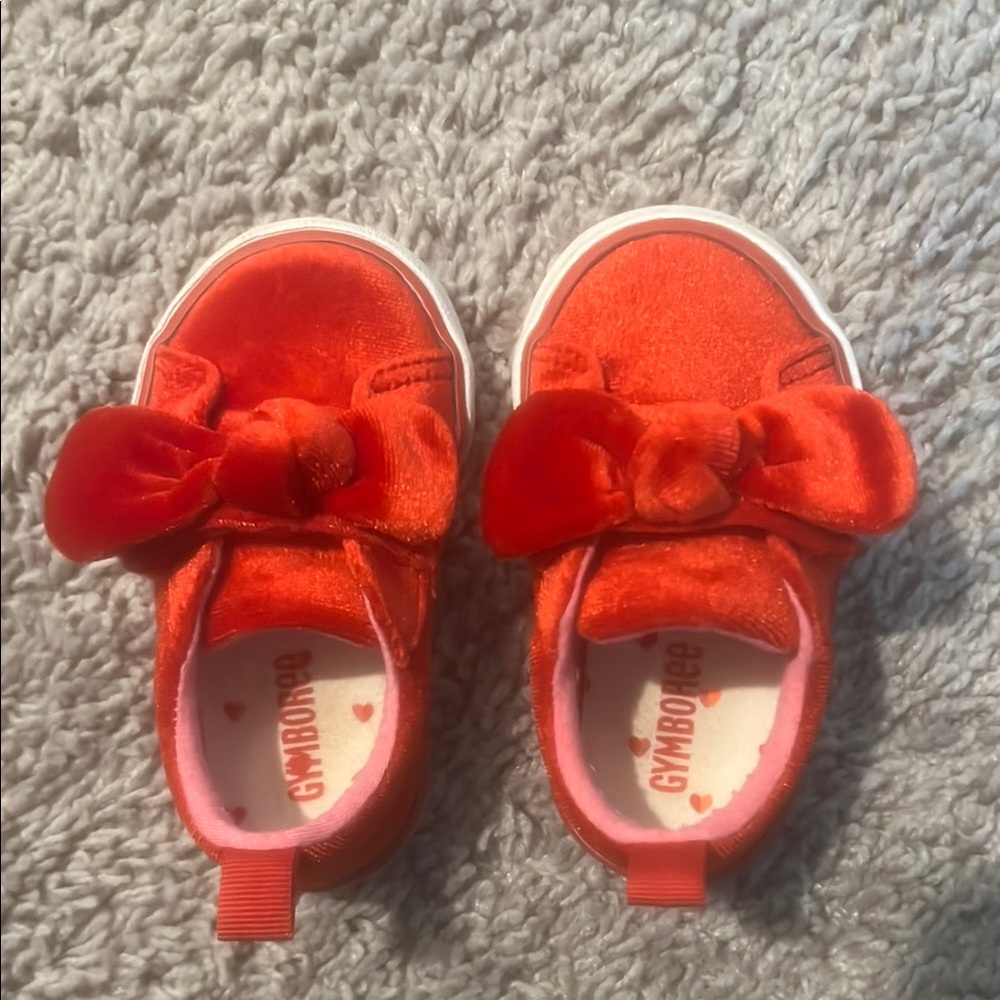 Gymboree Red Bow Baby Shoes